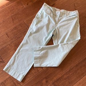 Mint colored crop pants